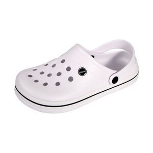 Keanu Unisex Adult Contrast Detail Clogs / White